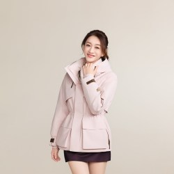 高梵风衣壳黑金鹅绒服6.0收腰2026年秋冬羽绒服女