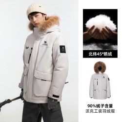 骆驼 羽神Ultra户外羽绒服冬新款男女三防外套工装派克服
