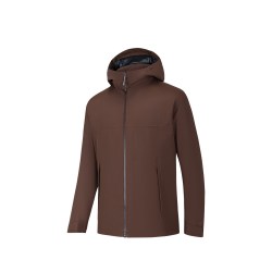 安踏 冠军户外智能夹克连帽棉服男秋冬防泼水保暖P棉外套152640804