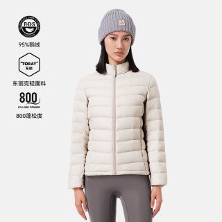 移动端：伯希和 排骨羽绒服男800蓬鹅绒女轻薄连帽冲锋衣内胆冬