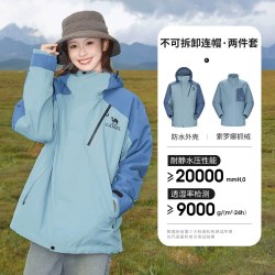 骆驼 王者凯甲抓绒三合一冲锋衣防泼水软壳裤
