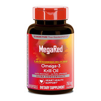 PLUS会员：MegaRed 纯南极磷虾油omega3高纯度浓缩护血管深海鱼油软胶囊 80粒750mg心血管健康