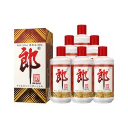 郎酒 郎牌 普郎酱香型白酒53度200ml*6瓶