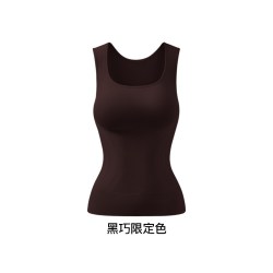 曲线主义 保暖背心女内搭冬季塑身带胸垫内衣磨毛2026新款肌底衣女