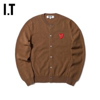 I.T IT CDG PLAY COMME des GARCONS川久保玲女装针织开衫爱心刺绣