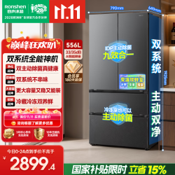容声 战神556L双净双系统法式多门电冰箱家用除菌2026新款家用新一级能效 BCD-556Q30FQLBJ灰