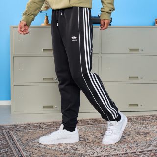 阿迪达斯 经典三条纹舒适束脚运动裤男秋季adidas阿迪达斯官方三叶草