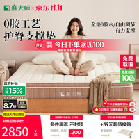 麻大师 全拆可水洗床垫1.8*2米四叶草独立弹簧家用主卧静音软硬适中床垫 豆芽3.0 O胶pro[软硬适中]26cm