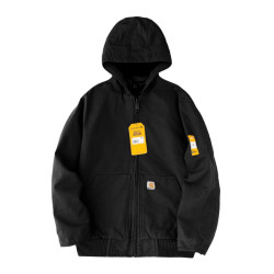 carhartt 男士复古拉链连帽棉服宽松休闲保暖外套潮春秋款
