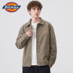 Dickies 帝酷适秋季新款复古风宽松翻领夹克男士潮牌休闲百搭外套Y