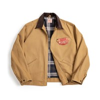 移动端：马登 工装 美式复古底特律猎装夹克 卡其色 3XL