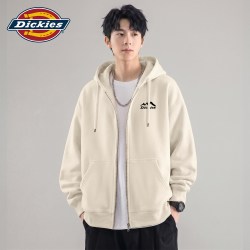 Dickies 连帽卫衣男士户外通勤男装秋冬新款潮牌加绒加厚舒适外套