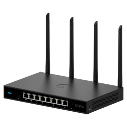 蒲公英X4Pro企业路由器8千兆网口cpe异地组网监控4G5G插卡双WAN内网穿透局域网连锁药店医保专线NAS收银商业
