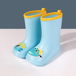 甜甜仔 儿童雨鞋男女宝宝水鞋靴胶桶软胶鞋小童幼儿套装轻便防滑卡通