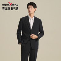 柒牌 男士秋冬季免烫西服套装结婚礼服正装套西