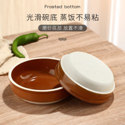 百畅 蒸饭碗土陶瓷碗蒸菜碗 5英寸