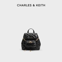 CHARLES & KEITH CHARLES&KEITH秋季女包CK2-60151400菱格大容量柔软多用双肩包女