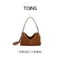 移动端：天青集 TQING天青集随形枕头包麂皮绒单肩斜挎hobo包腋下
