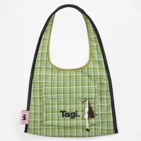 移动端：Tagi. hobo边边大容量多色通勤边边单肩包豹纹帆布包多巴胺手拎包