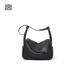 宫选 元宝包小号 头层牛皮枕头包单肩包通勤女包包