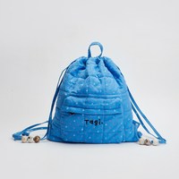 移动端：Tagi. Tanghulu《i》串珠可爱抽绳帆布包大容量出游度假风双肩包