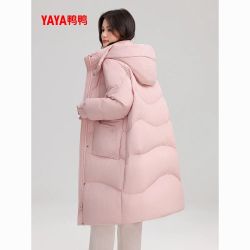 YAYA 女士2025冬新品中长款高克重保暖加厚90鸭绒厚外套