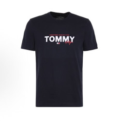 TOMMY HILFIGER 男士短袖T恤 海军蓝 L