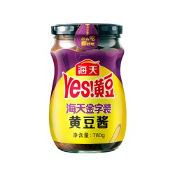 海天 金字装黄豆酱780g大豆酱添加蚝汁非转基因黄豆酱香浓郁蘸酱