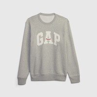 Gap 男士印花字母logo抓绒卫衣 660128