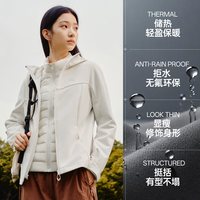 安踏 三合一羽绒服内胆软壳衣外套女冬季新款防泼水修身防寒两件套