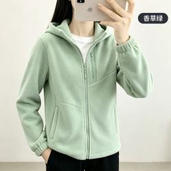 超斯特 连帽抓绒衣双面绒防寒保暖防风耐磨多口袋外套叠穿女993620
