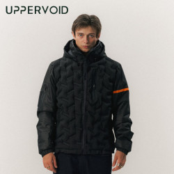 UPPERVOID 二普纬度|K2空气服|户外运动轻便空气保暖防风棉衣男 暗黑 L