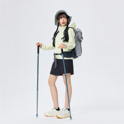 SENSE LEAD 户外防风外套女2026春季新款开衫运动休闲防风外套夹克软壳衣 豚草绿 S