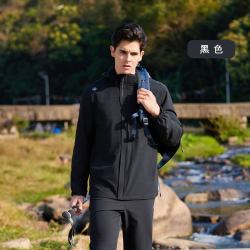 超斯特 单层软壳风衣情侣款轻盈透气内里套网夹克防风拒水弹力外套