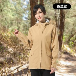 超斯特 冲锋上衣女款三合一抓绒内胆防风防水户外服登山服