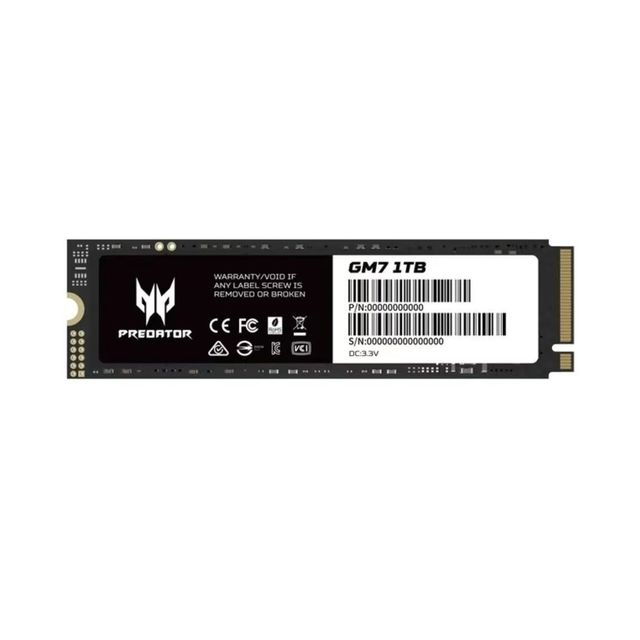 PREDATOR GM7 1TB M.2 NVMe PCIe 4.0读速7200MB/s SSD固态硬盘