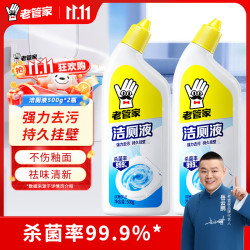 老管家 洁厕灵液马桶清洁除菌卫生间强力除垢除臭去异味家用清香型 除垢清香型500ml*2瓶