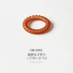 川野 磨砂电话线发圈气质日韩气质发绳简约皮筋女扎头头绳