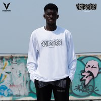 VEIDOORN 长袖反转投篮服T恤男美式篮球训练服运动跑步上衣透气网眼潮