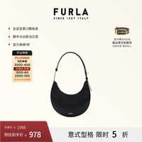 FURLA DELIZIA系列 牛皮迷你单肩包 黑色
