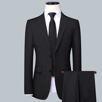 PLAYBOY 三四件套可选 西装男士西服套装休闲修身外套商务正装新伴郎结婚