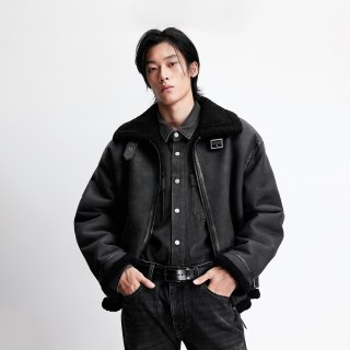 移动端：杰克琼斯 绫致杰克琼斯男装冬新款棉服百搭保暖日常经典翻领毛领上衣外套