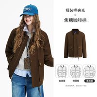 移动端：navigare 小帆船2026秋季复古男女同款外套宽松工装羊毛呢夹克大衣