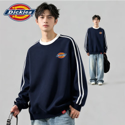 Dickies 美式两条杠撞色卫衣男装秋季2026新款宽松百搭休闲大码长袖上衣服