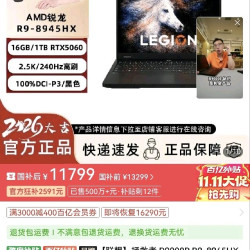 联想 拯救者R9000P 黑色 R9-8945HX 5060. 16+1T