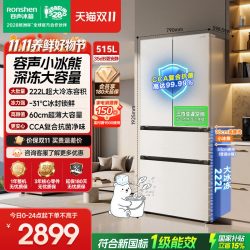 容声 BCD-520E30FNLAE 双变频风冷无霜 520L法式多门冰箱