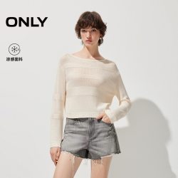 ONLY 渐变防晒宽松针织衫