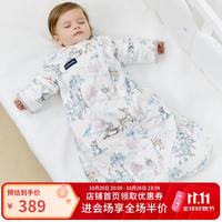 DOMIAMIA 一体睡袋婴儿恒温秋冬防踢被 冰上舞曲 S