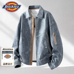 Dickies 外套男士翻领夹克宽松休闲秋冬季高端男装高级感痞帅上衣服