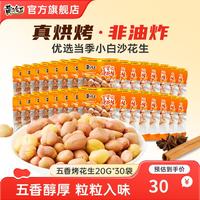 黄飞红 花生米下酒菜 五香烤花生20g*30袋